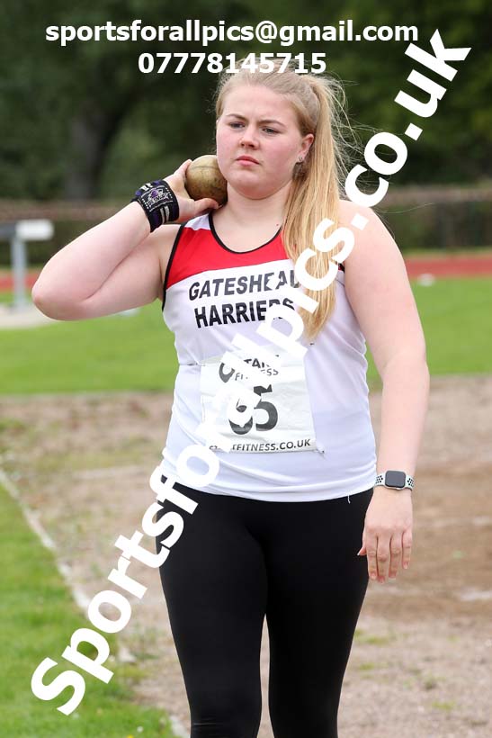 Shot putt, NECAA Open Meeting, Morpeth, Sunday, September 27th. David T. Hewitson/Sports for All Pics